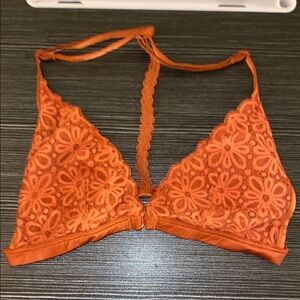 Burnt Orange Lace Bralette